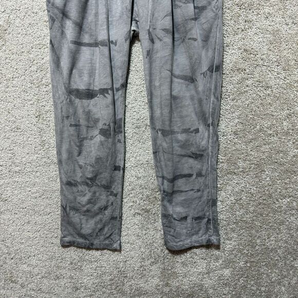 Heel Athens Lab Crop Pants Women's S Gray Tie Dye Pleated Pull On Organic Cotton - Picture 3 of 14